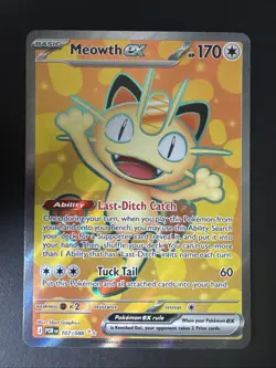 Meowth Ex Full Art 107/088 - Pokemon TCG Perfect Order - Image 1