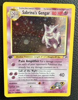 Pokemon Sabrina's Gengar 14/132 Gym Challenge 1st Edition Holo Rare 2000 English - Image 1