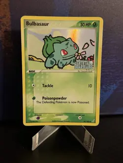 Pokemon TCG Bulbasaur 45/100 Crystal Guardians Reverse Holo Stamped - Image 1