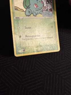 Pokemon TCG Bulbasaur 45/100 Crystal Guardians Reverse Holo Stamped - Image 3