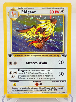 Pidgeot 08/64 Jungle Set Holo Rare WOTC Pokemon Card 1st Edition Italian - LP - Image 1
