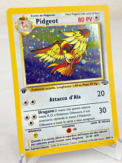 Pidgeot 08/64 Jungle Set Holo Rare WOTC Pokemon Card 1st Edition Italian - LP - Image 2