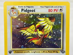 Pidgeot 08/64 Jungle Set Holo Rare WOTC Pokemon Card 1st Edition Italian - LP - Image 3