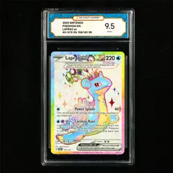 TQG 9.5 MINT+ 2024 Pokemon ENG Lapras ex 158/142 SR - Image 2