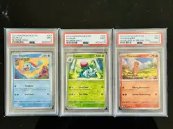 Pokemon TCG Charmander/Squirtle/Ivysaur PSA9 Gem Mint - Image 1
