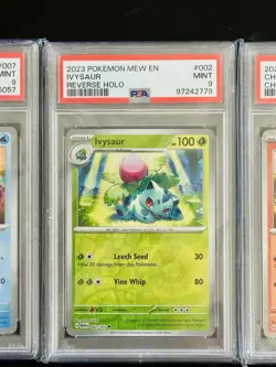 Pokemon TCG Charmander/Squirtle/Ivysaur PSA9 Gem Mint - Image 4
