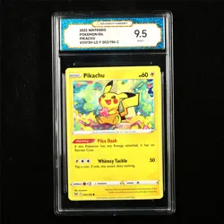 TQG 9.5 MINT+ 2022 Pokemon ENG Pikachu 052/196 C - Image 1