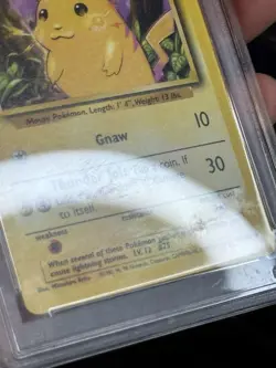 Pikachu 58/102 (Yellow Cheeks) - 1999 Pokemon Base Set - PSA 9 - Image 3