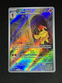 Pokemon Armarouge Illustration Rare Holo 203/198 SV01 Scarlet & Violet HP 130 - Image 1