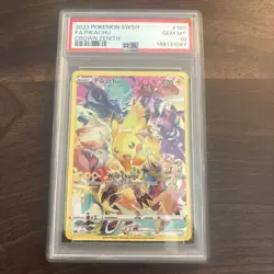 2023 POKEMON SWORD & SHIELD CROWN ZENITH #160 FULL ART/PIKACHU PSA 10 - Image 1