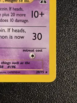 Pokemon Espeon #20 - Eng - Neo Discovery 2001 - Image 4