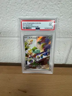 2024 Pokemon Stellar Crown Bulbasaur #143/142 PSA 9 Special Illustration Rare - Image 1