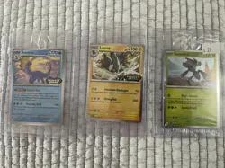 Aurorus + Luxray + Genesect SEALED Pokemon Stamped Promos - Image 1