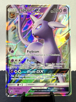 Pokemon TCG: Sun & Moon Black Star Promos Espeon GX SM35 NM - Image 1