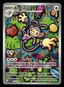 Pokemon TCG Phantasmal Flames #107/094 Ambipom NM - Image 1