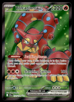 Pokemon TCG SV09: Journey Together #171/159 Volcanion ex Holo NM - Image 1
