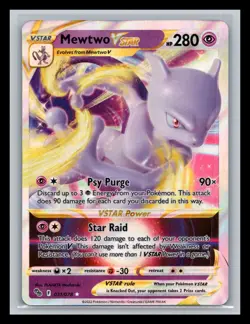 Mewtwo VSTAR Ultra Rare Pokemon GO 031/078 NM - Image 1