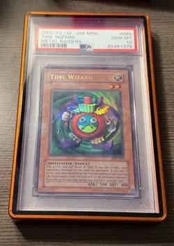 Yugioh Time Wizard MRD-065 PSA 10 Ultra Rare Unlimited OG Print - Image 1