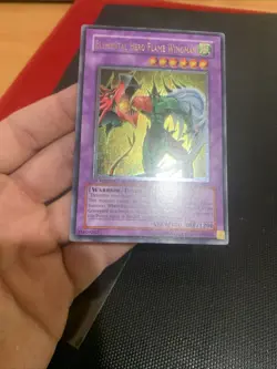 Yugioh Elemental Hero Flame Wingman Tlm-en035 1st Gold Stamp - Image 2