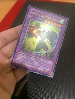 Yugioh Elemental Hero Flame Wingman Tlm-en035 1st Gold Stamp - Image 3