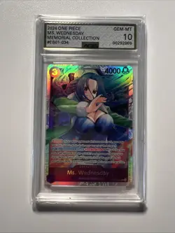 Ms. Wednesday EB01-034 SR English - One Piece: Memorial Collection AGS 10 Gem MT - Image 1