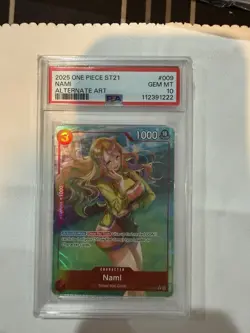One Piece 2025 Starter Deck ST21-EX Gear 5 Alternate Art #009 Nami PSA - Image 1