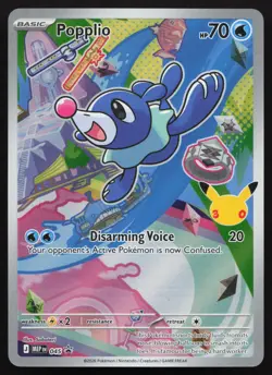 Popplio 045 Holo MEP Mega Evolution Promo Pokemon - NM - Image 1