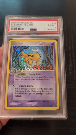 SHEDINJA - REV FOIL STAMPED - PSA 6 - 2005 Pokemon EX DEOXYS #14 - Image 2