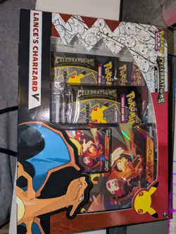 Pokemon Celebrations Collection Lance's Charizard V Promo Box English - Image 1
