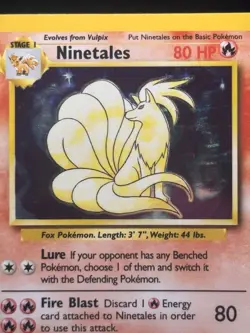 Ninetales 012/102 Base Set Holo - Pokemon Vintage - Image 2