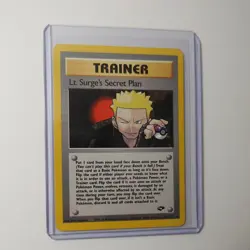 Lt. Surge's Secret Plan 107/132 Gym Challenge Pokemon Trainer Rare Near Mint - Image 1