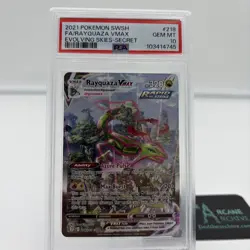 Pokemon TCG: Rayquaza VMAX 218/203 Alt Art Evolving Skies GEM MINT PSA 10 - Image 1