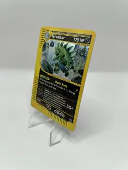 Pokemon TCG Tyranitar Expedition Base Set Holo Rare #29/165 2002 SWIRL - HP - Image 4