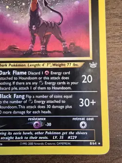 Houndoom 8/64 First Edition Foil Neo Revelation Very Lightly Played Almost NM - Image 5