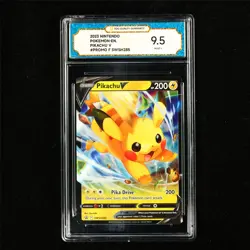 TQG 9.5 MINT+ 2023 Pokemon ENG Pikachu V SWSH285 Promo - Image 2