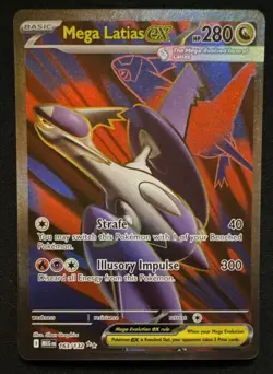 Pokemon Mega Latias EX Me01 Mega Evolution 163/132 Ultra Rare Holo 280 HP Engli… - Image 1