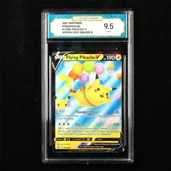 TQG 9.5 MINT+ 2021 Pokemon ENG Flying Pikachu V 006/025 R - Image 1