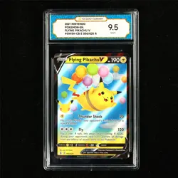 TQG 9.5 MINT+ 2021 Pokemon ENG Flying Pikachu V 006/025 R - Image 2