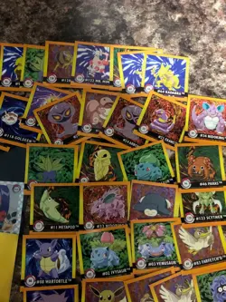 pokemon vintage sticker bundle job lot - Image 3