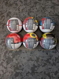 6 Pokemon TCG Poke Ball G25 Tins - 18 Booster Packs New In Box Factory Sealed - Image 2