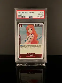 ✅2022 One Piece Nami OP01-016 ERRATA PSA 10 GEM MINT Straw Hat Crew - Image 1