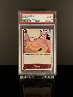✅2022 One Piece Romance Dawn Usopp PSA 10 GEM #004 RARE Straw Hat Crew - Image 1