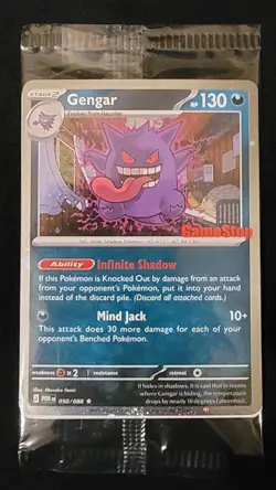 Gengar Promo Card Gamestop Pokemon Perfect Order Stamped 050/088 SEALED - Image 1