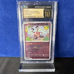 Pokemon Card 151 Mr. Mime 122/165 CGC Pristine 10 Japanese Reverse Holo 2023 - Image 1