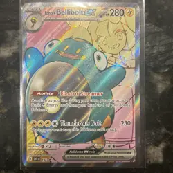 Ionos Bellibolt Ex 194 Journey Together Full Art Ultra Rare Pokemon Card NM - Image 1