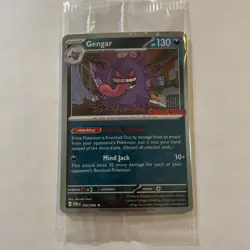 Pokemon Perfect Order Promo Gamestop Gengar Card 050/088 New Sealed - Image 1