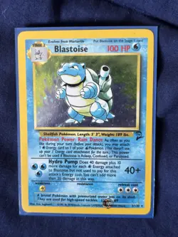 Blastoise Base Set 2 Holo Rare 2/130 Pokemon Card Nintendo English - Image 1
