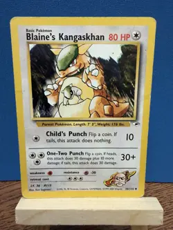 Pokemon TCG Blaine's Kangaskhan 36/132 Gym Heroes WOTC Vintage Card - Image 1