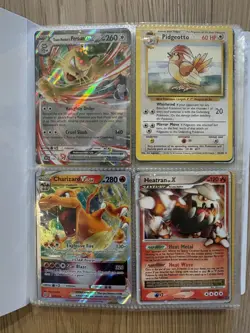 240 TCG Pokemon WOTC Vintage + Modern Cards in Binder holos, rares, full arts - Image 1