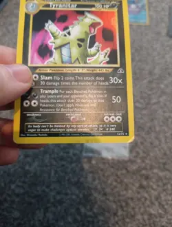 Pokemon TCG Tyranitar Neo Discovery Holo Unlimited Rare Card 12/75 WOTC - Image 5